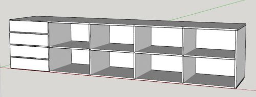 sketchup shelves